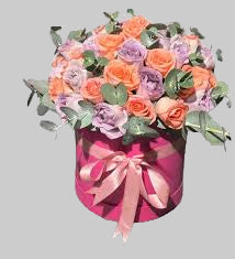 30'LU TURUNCU MOR KUTU ARANJMAN